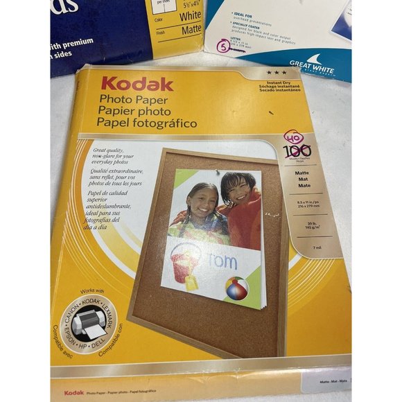Inkjet Photo Paper Kodak, Great Transparencies And Avery Postcards Leftover Lot - Picture 2 of 10